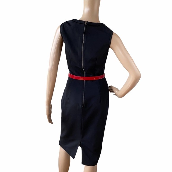 New D&G Dolce & Gabbana Black Sleeveless Velvet Trim Sheath Dress IT44/US8 - Picture 7 of 16